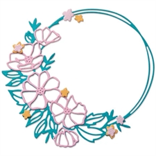 Sizzix Thinlits - Floral Round